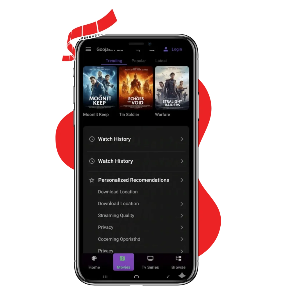 Watch History & Recommendations